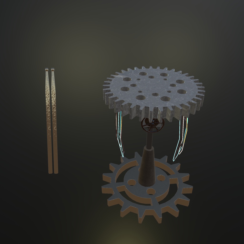 イカさんが想像した音楽室アセット(50点くらい)