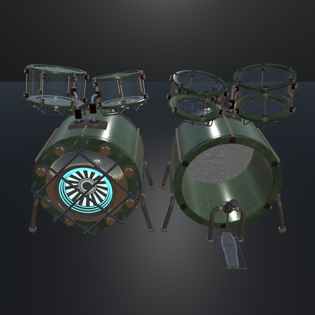 イカさんが想像した音楽室アセット(50点くらい)