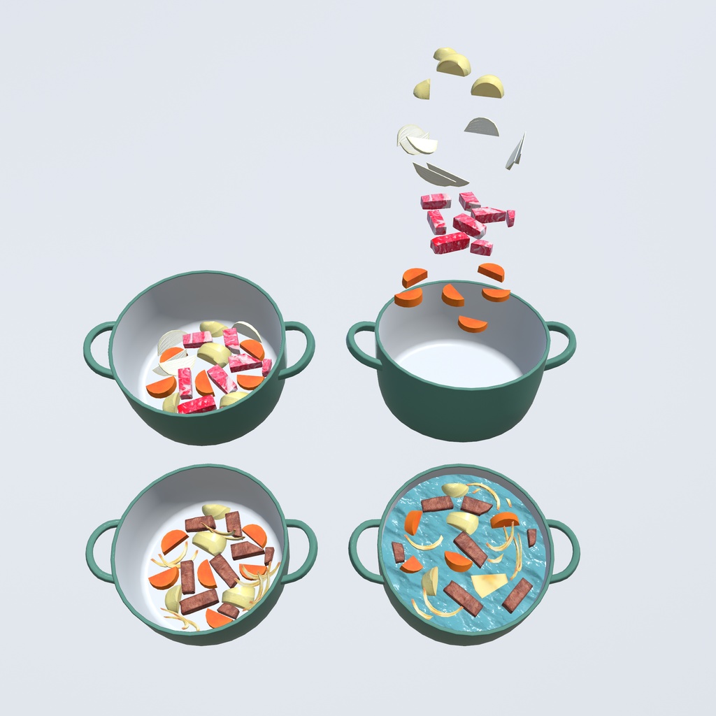 【イカさんのクッキングシリーズ  1st 】カレー&シチュー(132点)