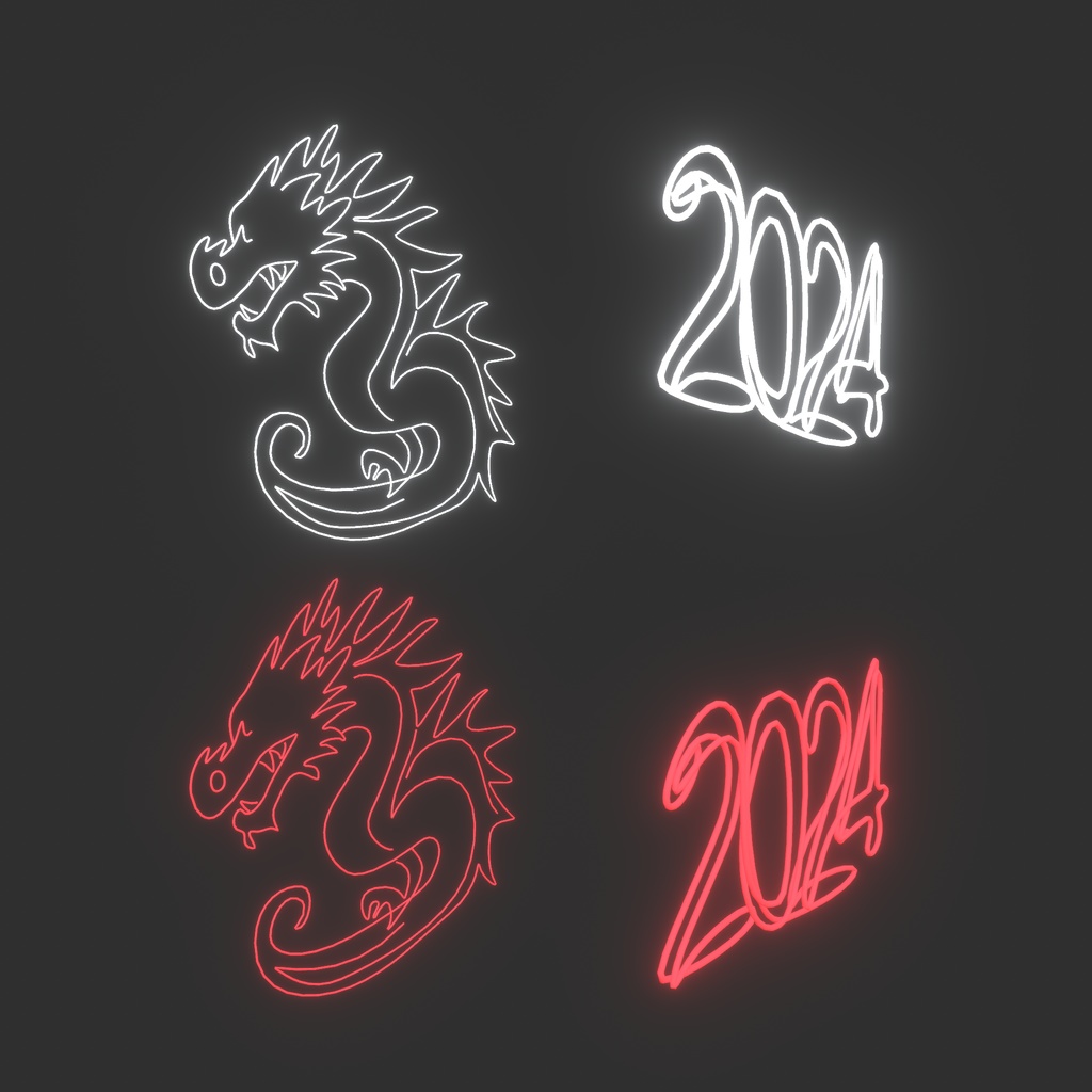 【VRChat想定】新年おもち時間(86点)