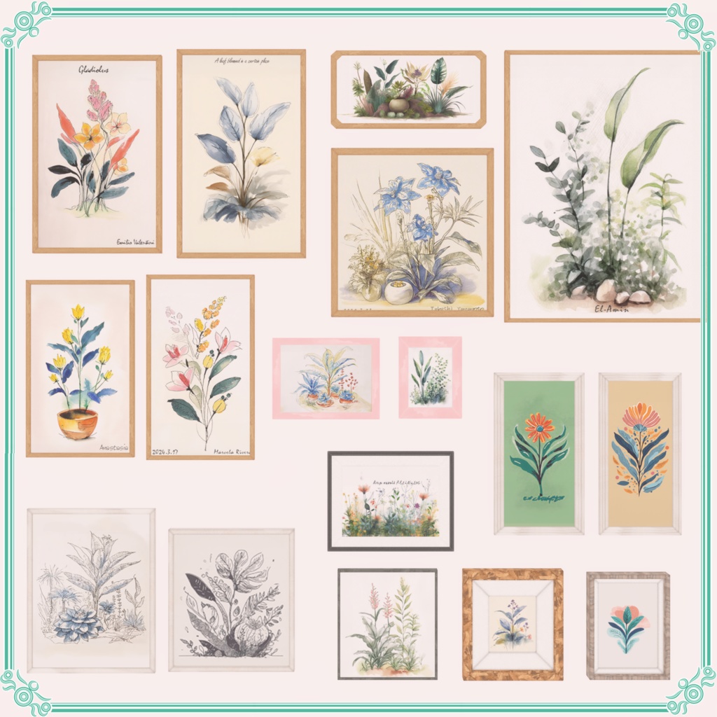 森のアトリエ部屋(37点)