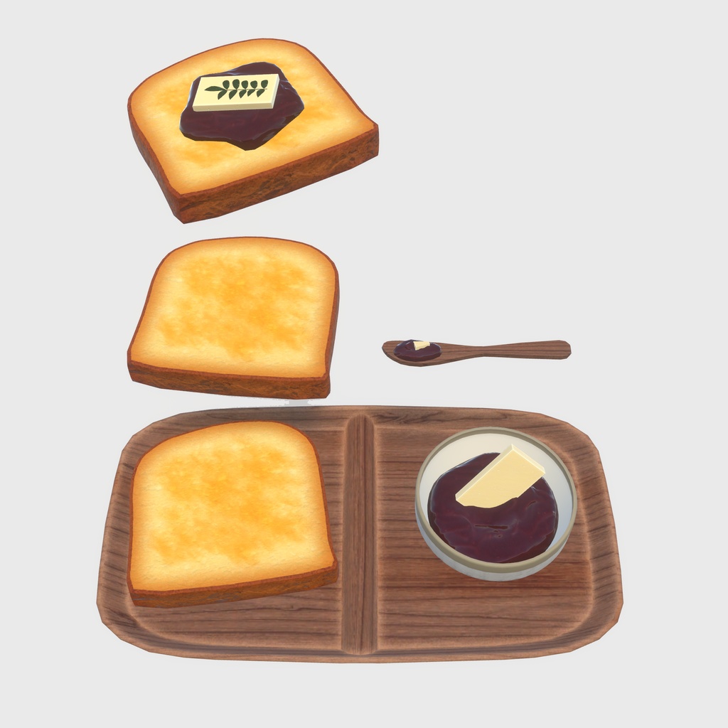 【VRChat想定】贅沢な朝食(61点)