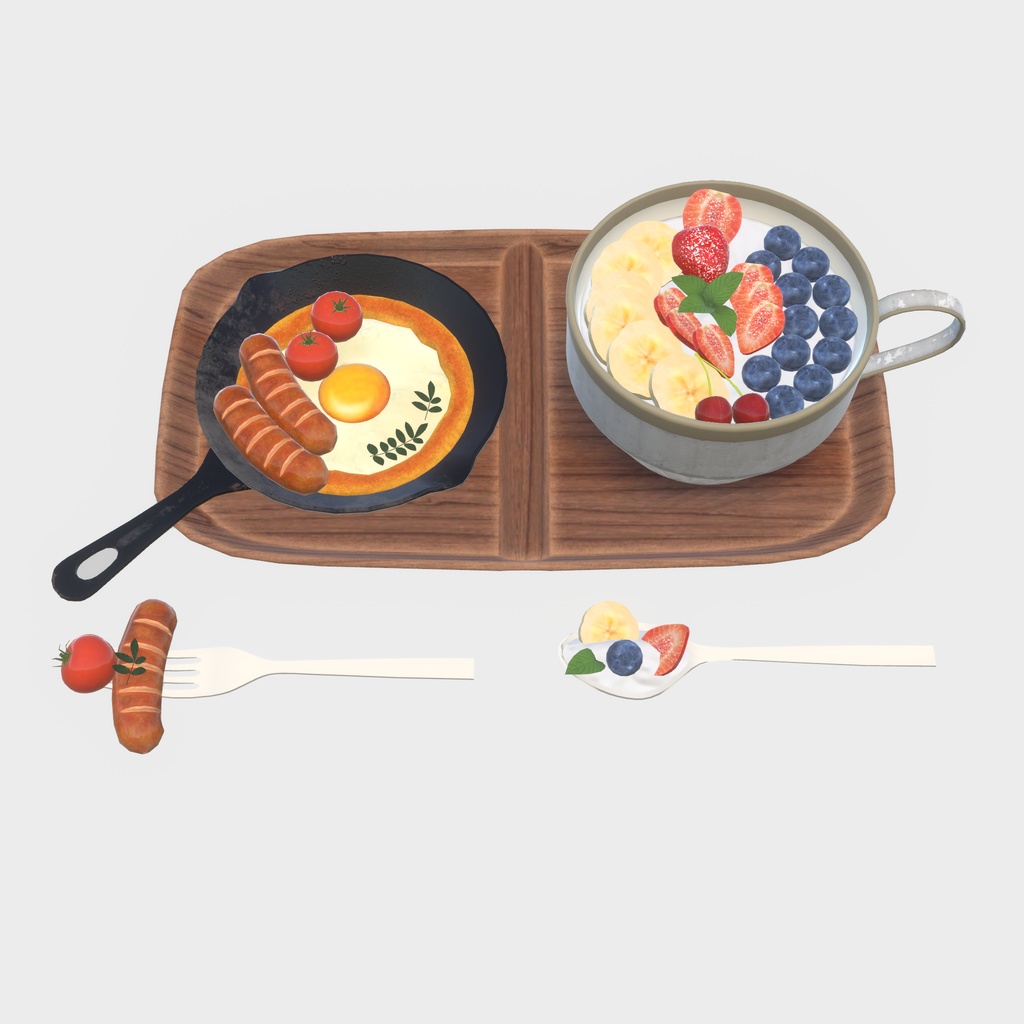 【VRChat想定】贅沢な朝食(61点)