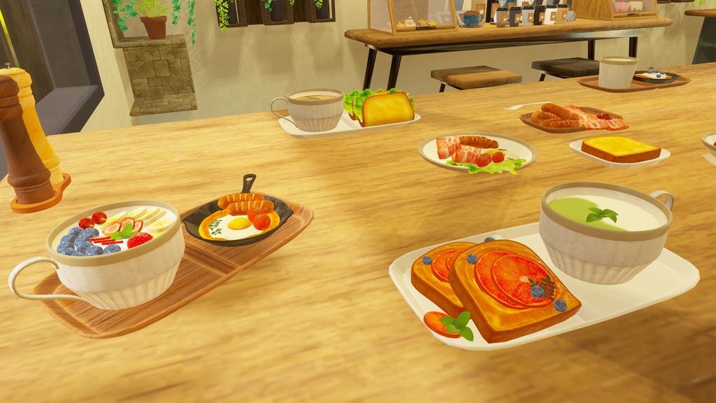 【VRChat想定】贅沢な朝食(61点)