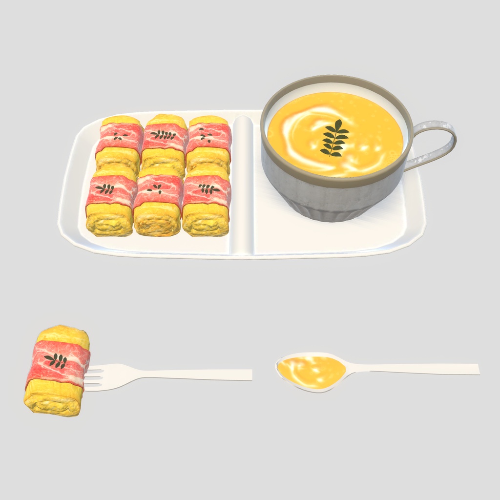 【VRChat想定】贅沢な朝食(61点)