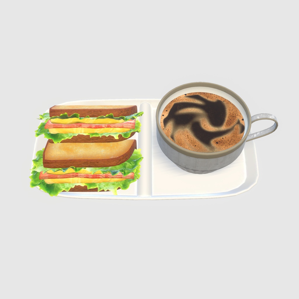 【VRChat想定】贅沢な朝食(61点)