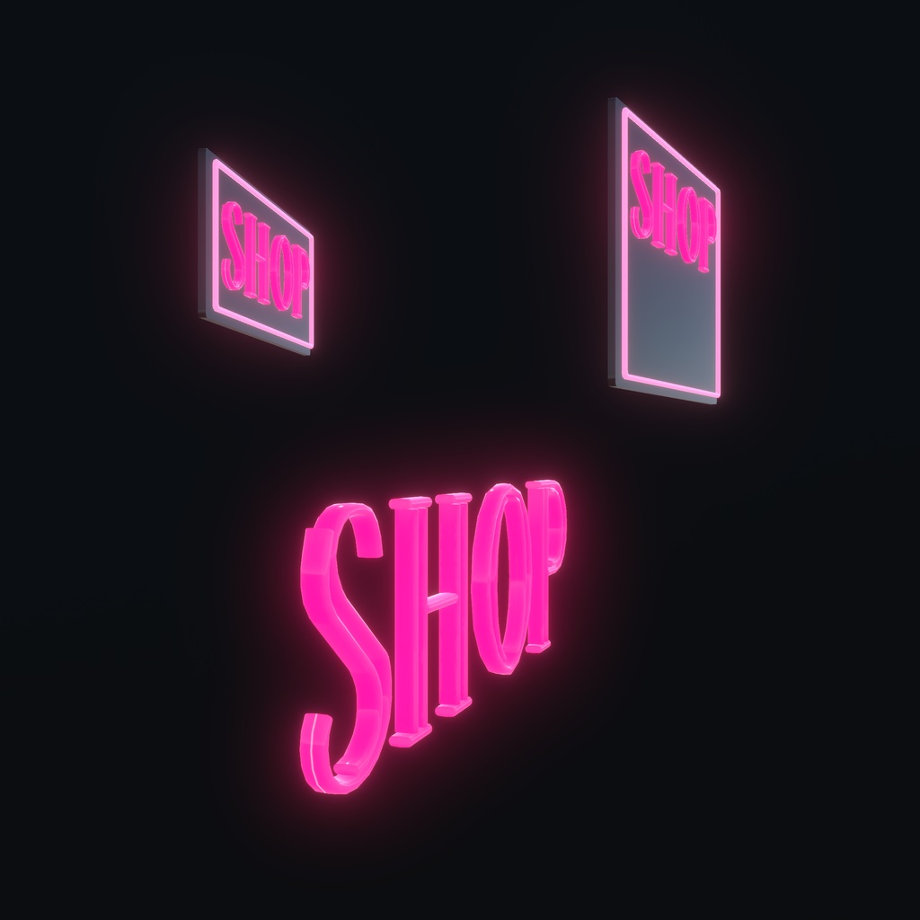 夜の店舗やイベントに使えそうなネオン(76点)