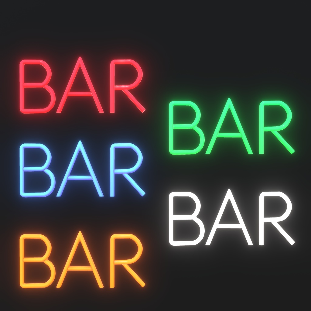 夜の店舗やイベントに使えそうなネオン(76点)