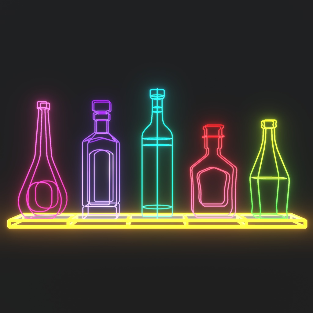 夜の店舗やイベントに使えそうなネオン(76点)