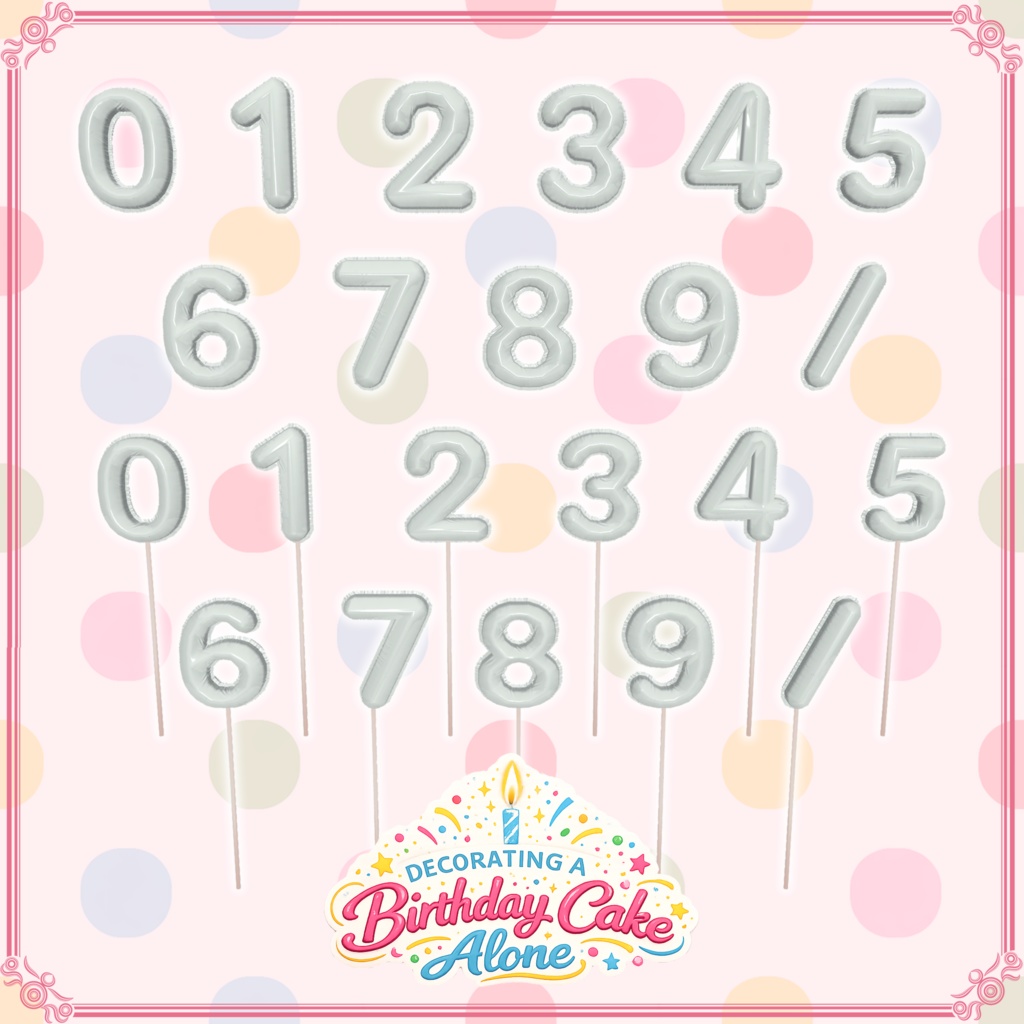 【VRChat想定】一人ぼっちで飾る誕生日ケーキ(124点)