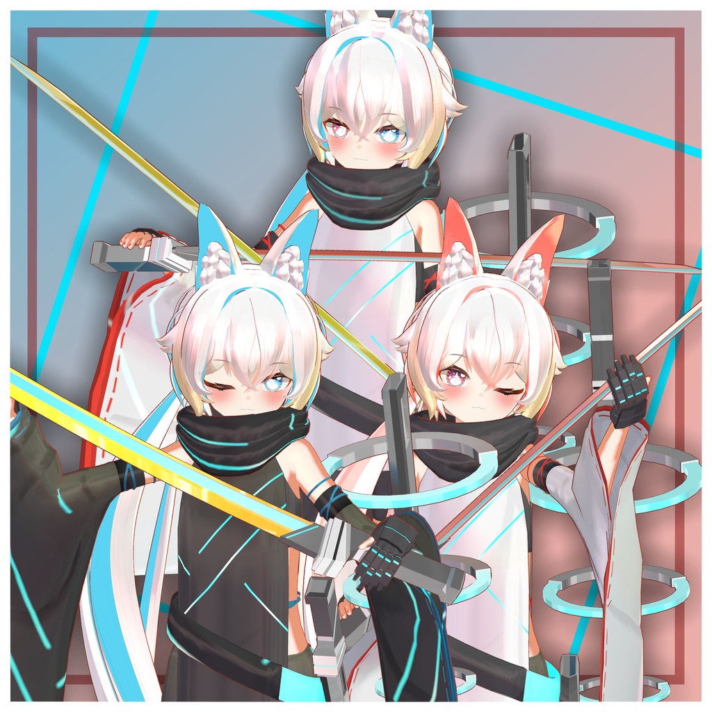 【オリジナルアバター】火納奈【VRC】