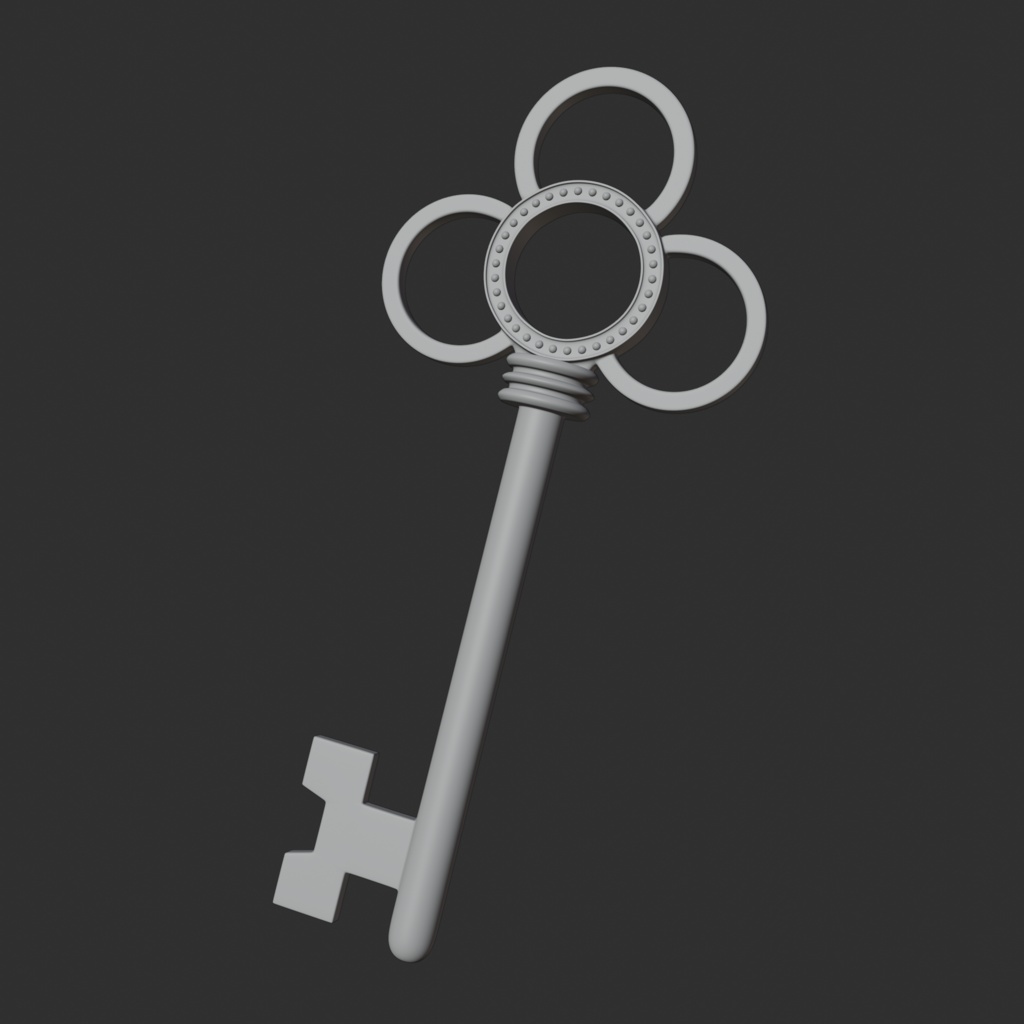 3DCGモデル:Metal_Key