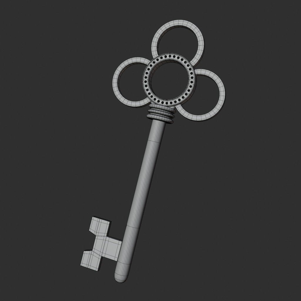 3DCGモデル:Metal_Key
