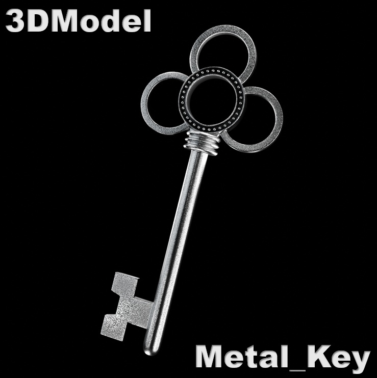 3DCGモデル：Metal_Key