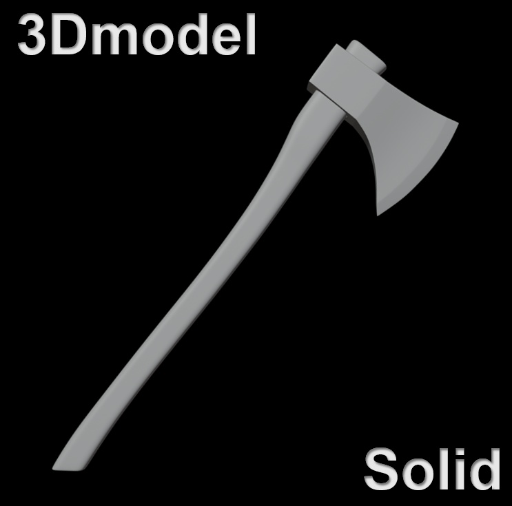 3Dmodel_Three Axe