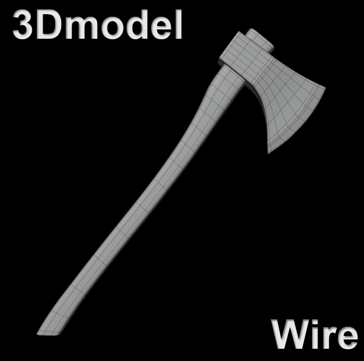 3Dmodel_Three Axe