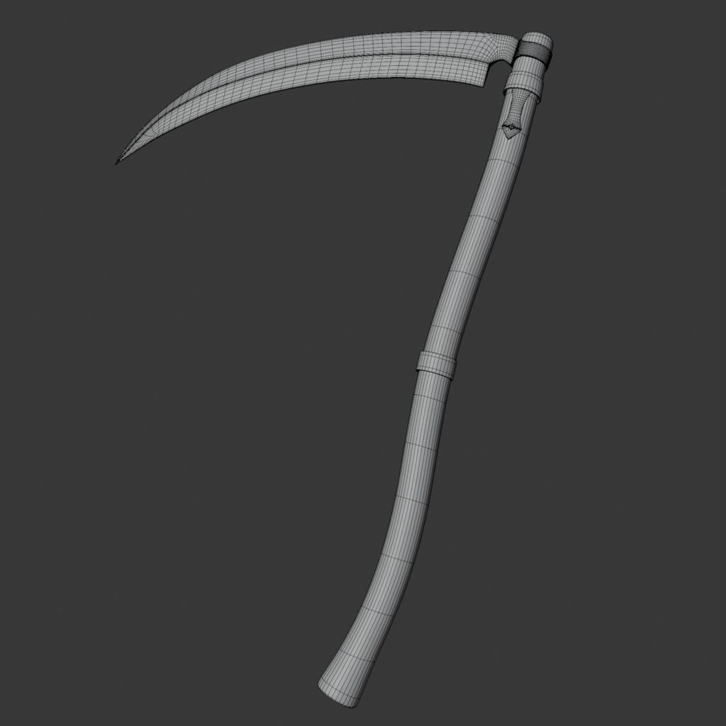 【WEAPON】3Dmodel_Western Sickle