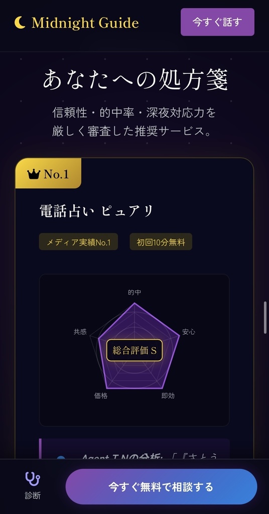 【稼働まで5分】占いアフィリエイト特化サイト|Midnight Guide|記事12本同梱・スマホ完全最適化・コード不要テンプレート