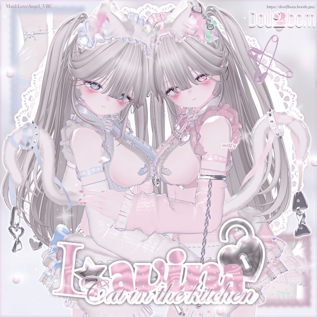 Sale中 【15アバター対応】>𐋣<🐾Ms. Lavina-Cat in the kitchen