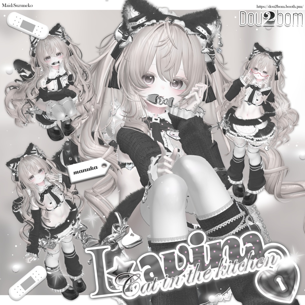 Sale中 【15アバター対応】>𐋣<🐾Ms. Lavina-Cat in the kitchen