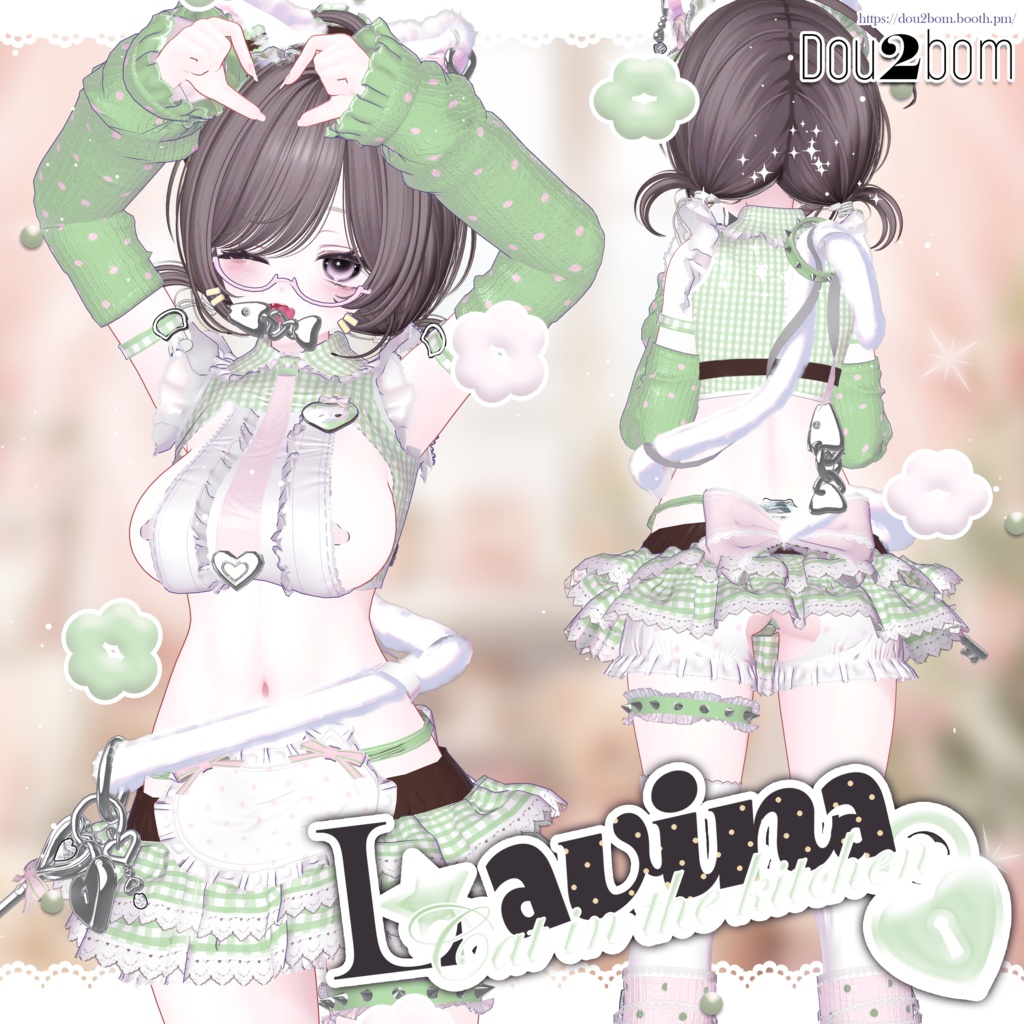 Sale中 【15アバター対応】>𐋣<🐾Ms. Lavina-Cat in the kitchen