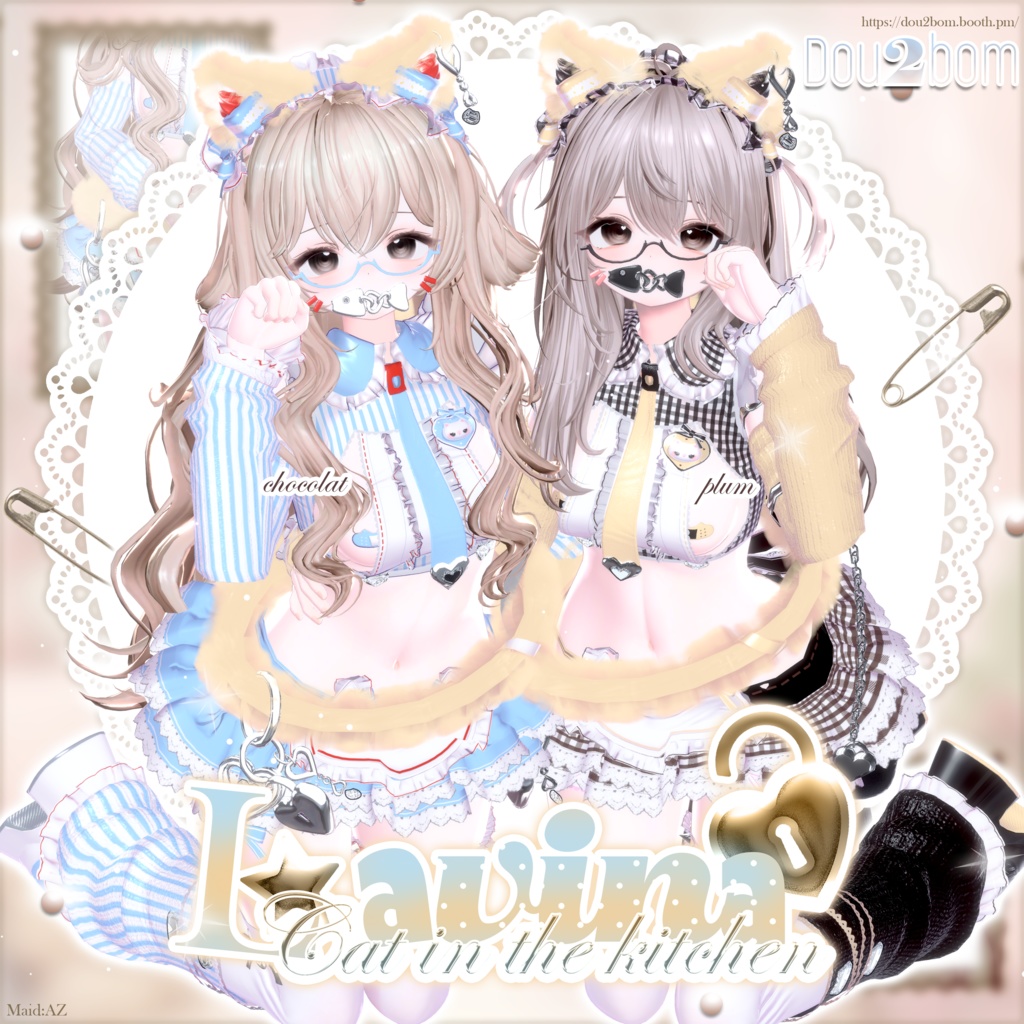 Sale中 【15アバター対応】>𐋣<🐾Ms. Lavina-Cat in the kitchen