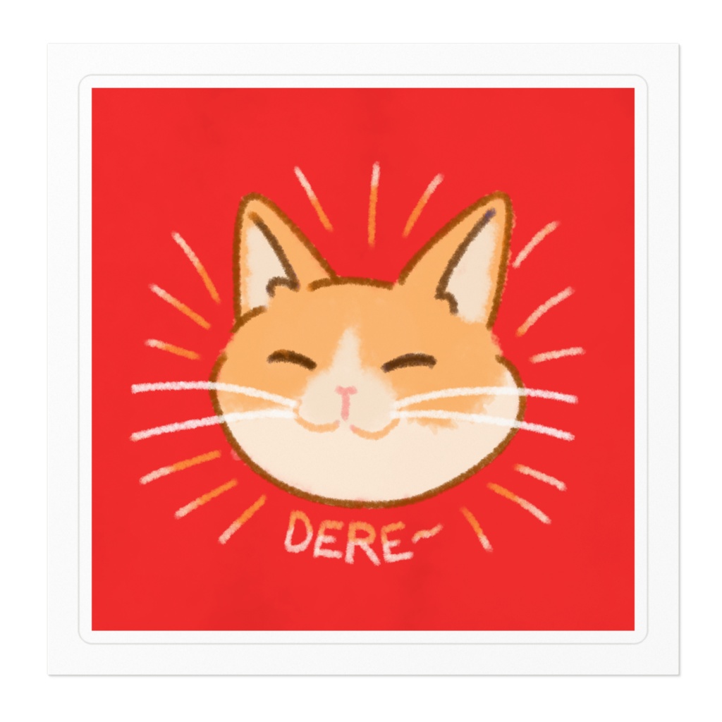 もちもち生首ネコチャンステッカー