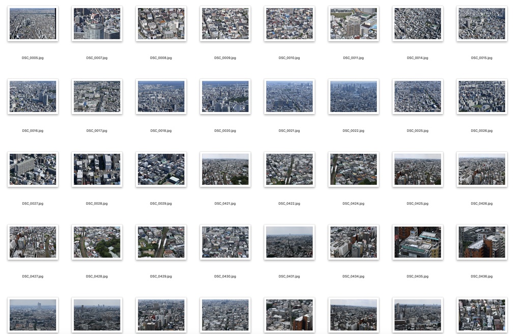 背景資料画像「街並み俯瞰」556枚!東京・横浜・名古屋・京都・大阪*トレス・加工OK【BOOTH版限定】