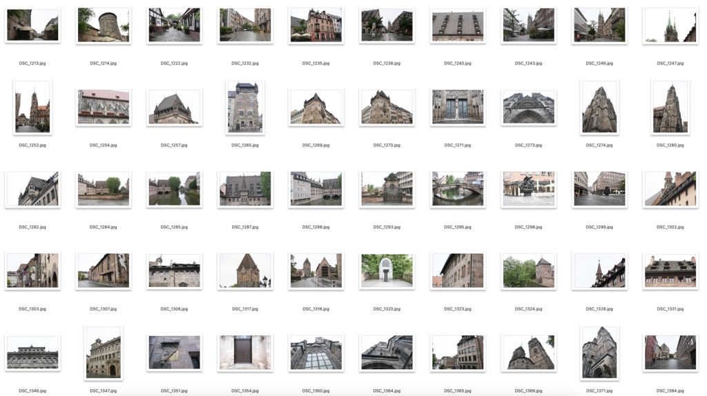 【背景資料画像】ドイツ・ニュルンベルクの街並みと教会