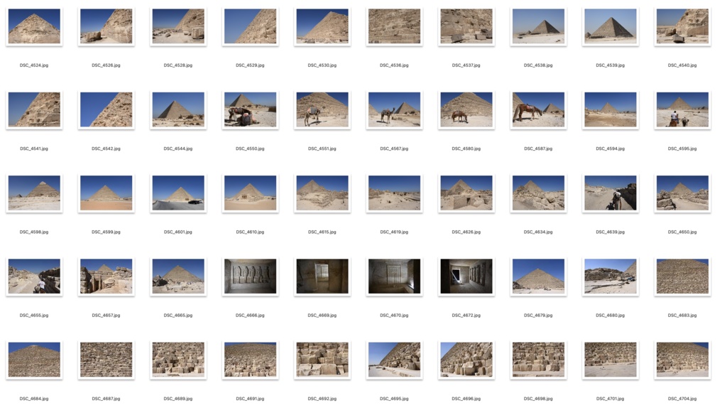 【背景資料画像】エジプトのピラミッド・砂漠・ラクダ市場