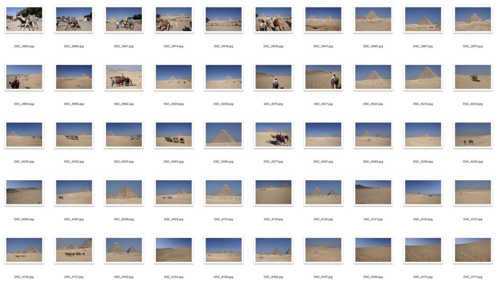 【背景資料画像】エジプトのピラミッド・砂漠・ラクダ市場