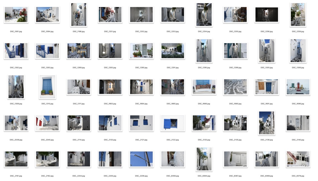 【背景資料画像】青と白の街ミコノス島〜エーゲ海に浮かぶ島1