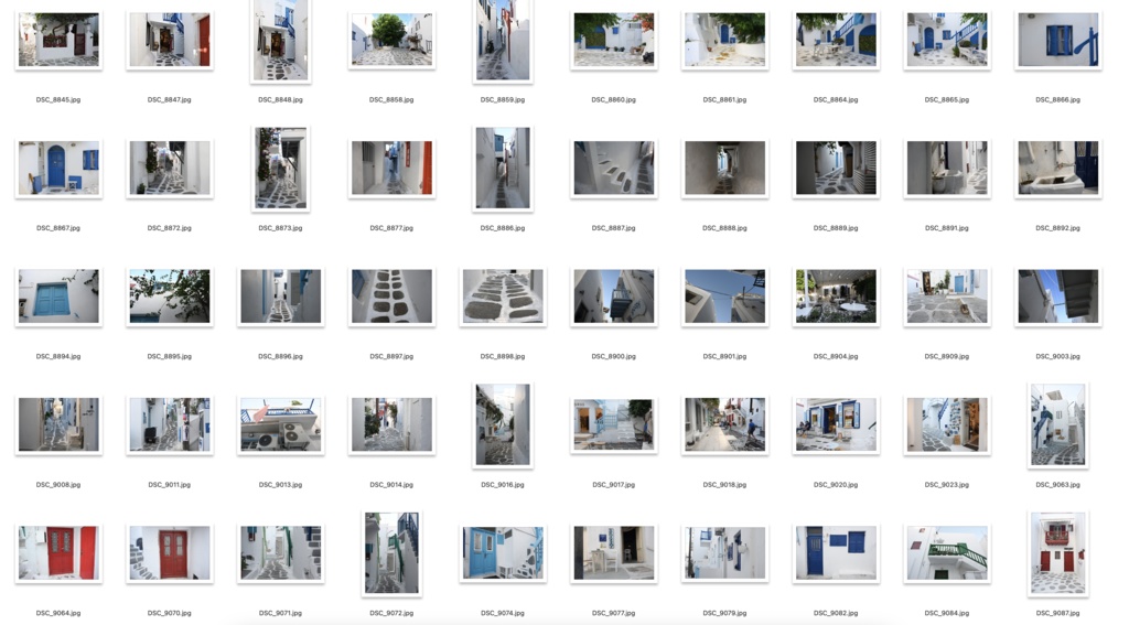 【背景資料画像】青と白の街ミコノス島〜エーゲ海に浮かぶ島1