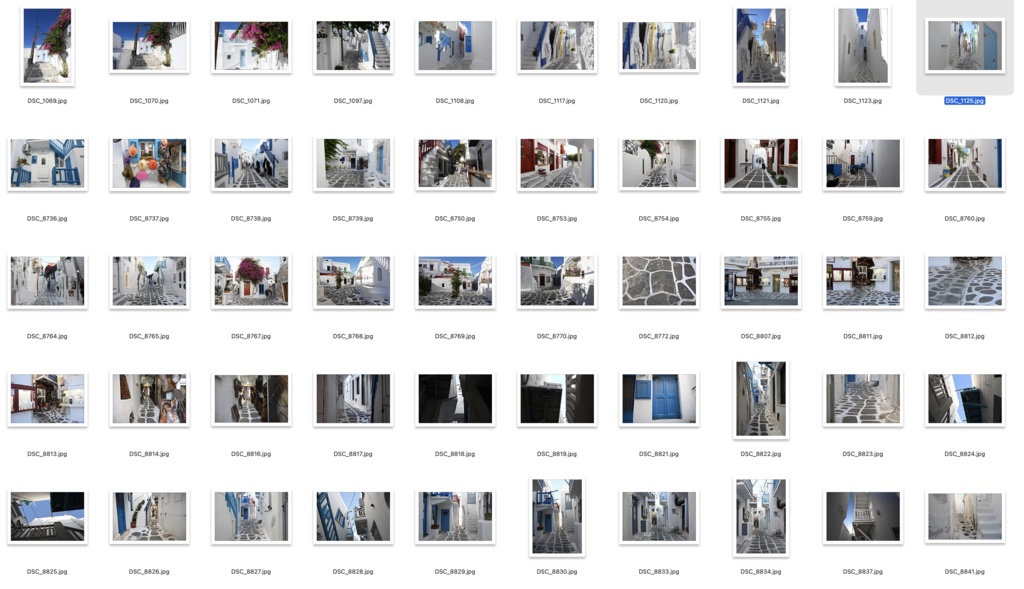 【背景資料画像】青と白の街ミコノス島〜エーゲ海に浮かぶ島1