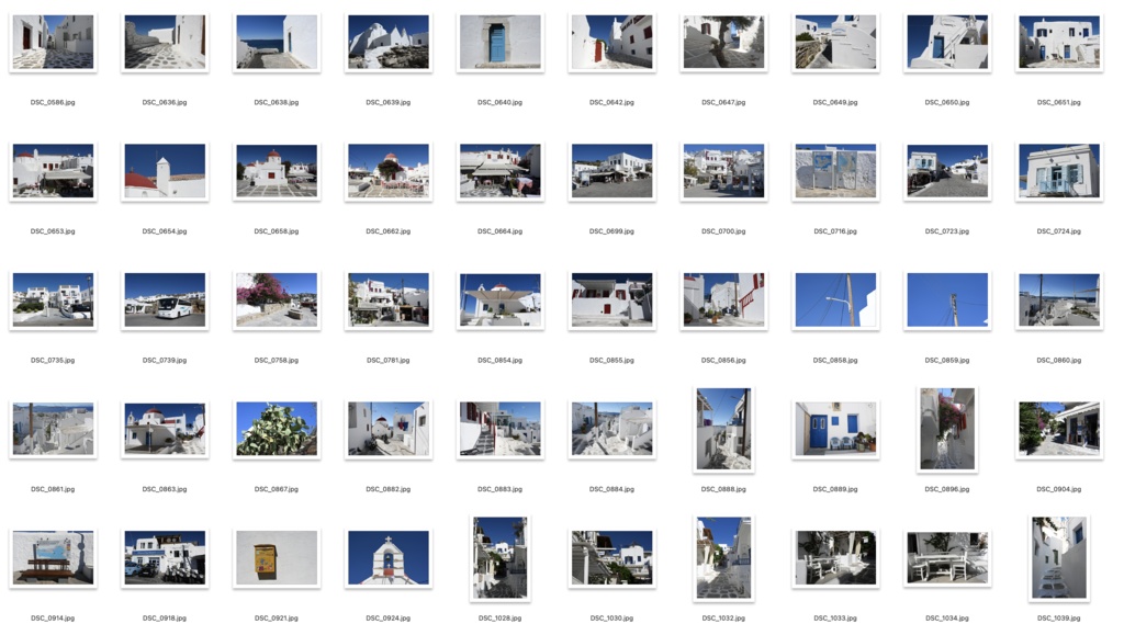 【背景資料画像】青と白の街ミコノス島〜エーゲ海に浮かぶ島1