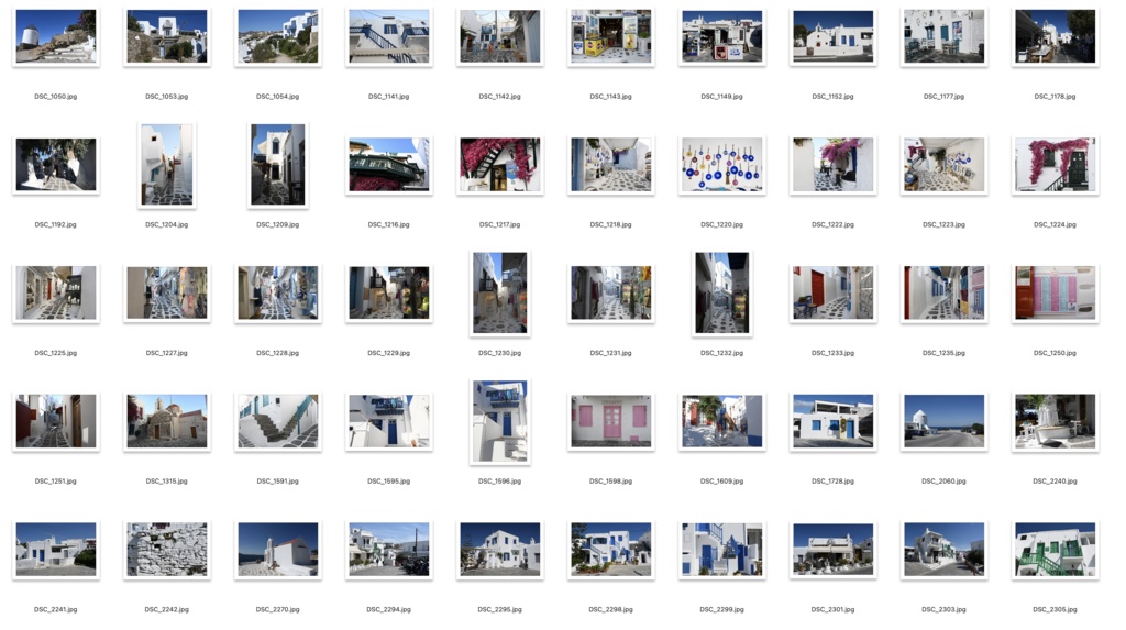 【背景資料画像】青と白の街ミコノス島〜エーゲ海に浮かぶ島1