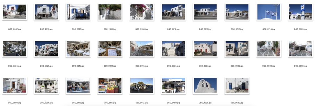 【背景資料画像】青と白の街ミコノス島〜エーゲ海に浮かぶ島1