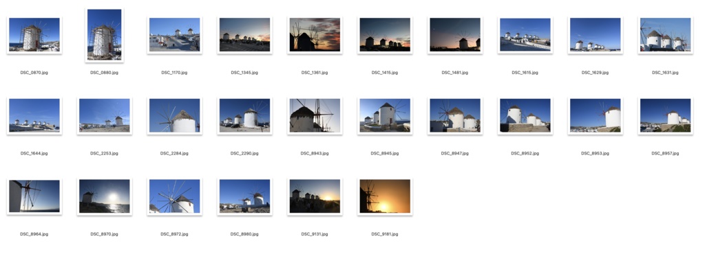 【背景資料画像】青と白の街ミコノス島〜エーゲ海に浮かぶ島1