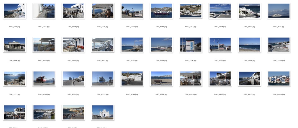 【背景資料画像】青と白の街ミコノス島〜エーゲ海に浮かぶ島1