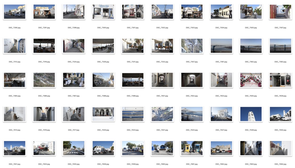 【背景資料画像】サントリーニ島の街並み〜エーゲ海に浮かぶ島2