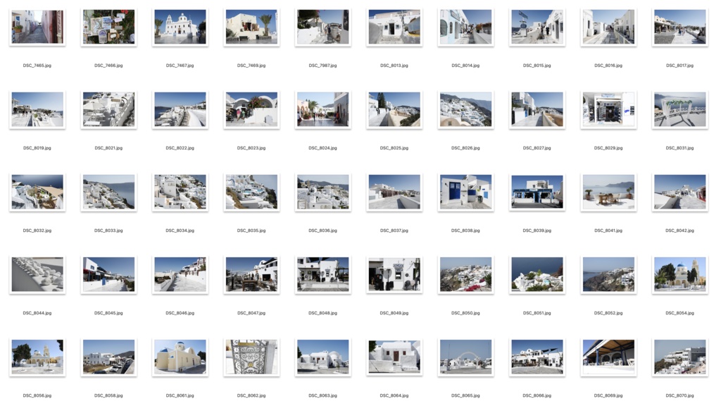 【背景資料画像】サントリーニ島の街並み〜エーゲ海に浮かぶ島2