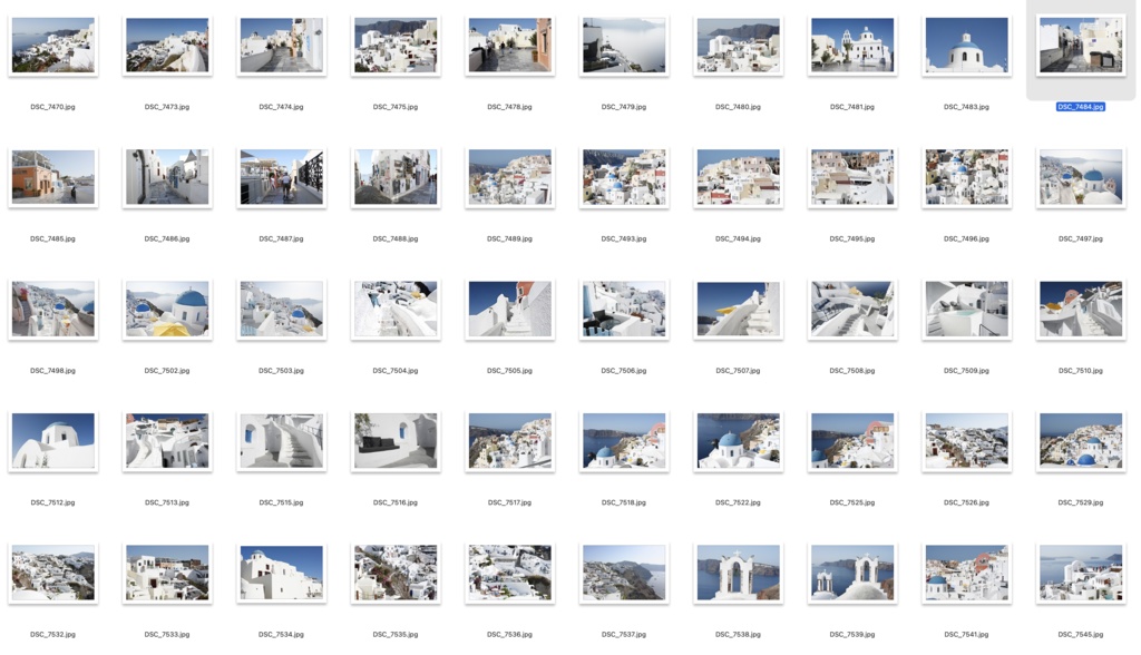 【背景資料画像】サントリーニ島の街並み〜エーゲ海に浮かぶ島2