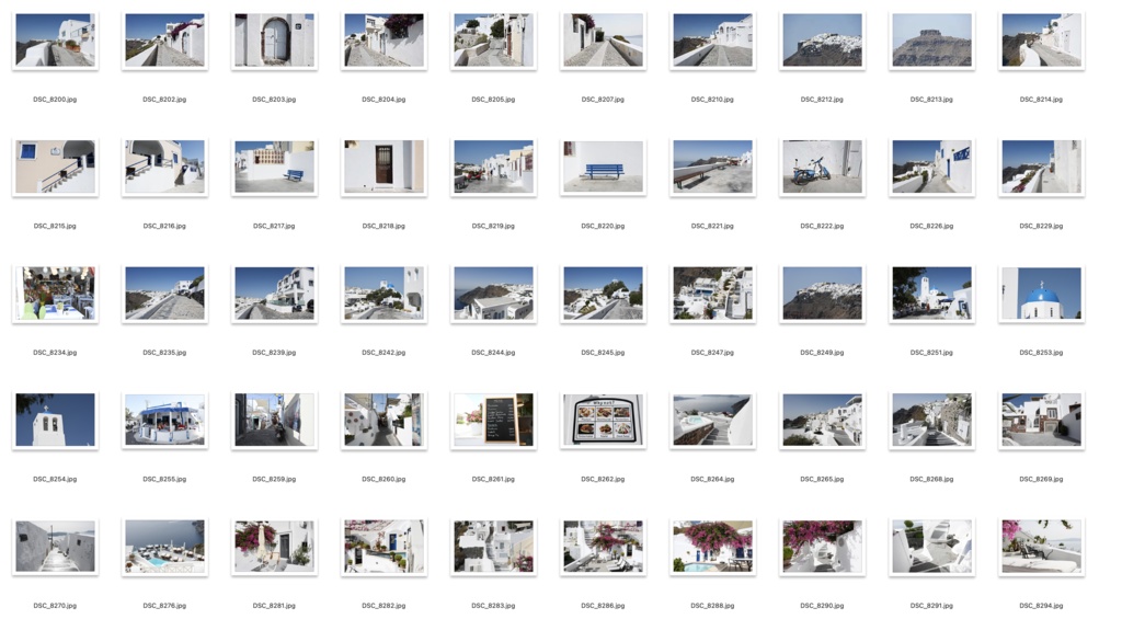 【背景資料画像】サントリーニ島の街並み〜エーゲ海に浮かぶ島2