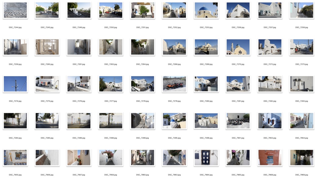 【背景資料画像】サントリーニ島の街並み〜エーゲ海に浮かぶ島2