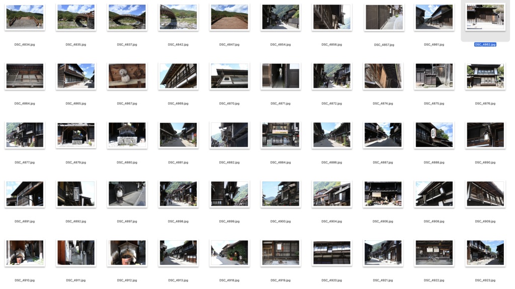 【背景資料画像】宿場町〜妻籠宿・馬籠宿・奈良井宿・関宿・大内宿