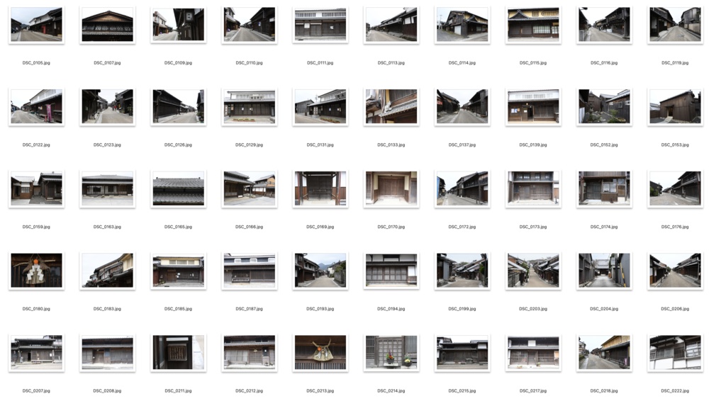 【背景資料画像】宿場町〜妻籠宿・馬籠宿・奈良井宿・関宿・大内宿