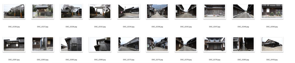 【背景資料画像】宿場町〜妻籠宿・馬籠宿・奈良井宿・関宿・大内宿