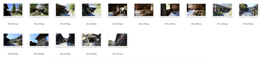 【背景資料画像】宿場町〜妻籠宿・馬籠宿・奈良井宿・関宿・大内宿