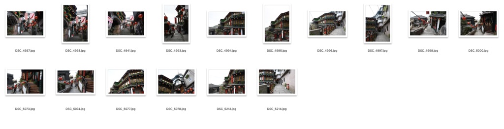 【背景資料画像】台湾九份〜台湾の古い街並み1