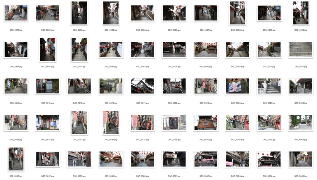 【背景資料画像】台湾九份〜台湾の古い街並み1